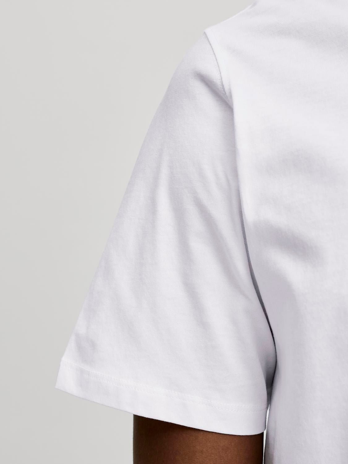 Jororganic Basic Tee Ss O-Neck Noos Hvit