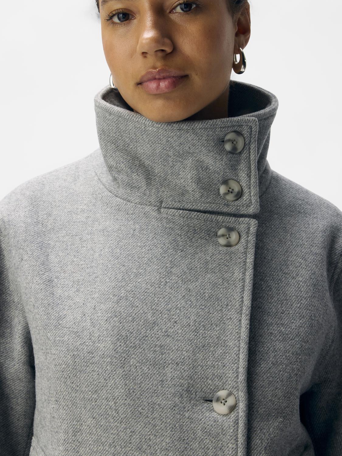 Objriki Re Short Jacket Noos Mellomgrå