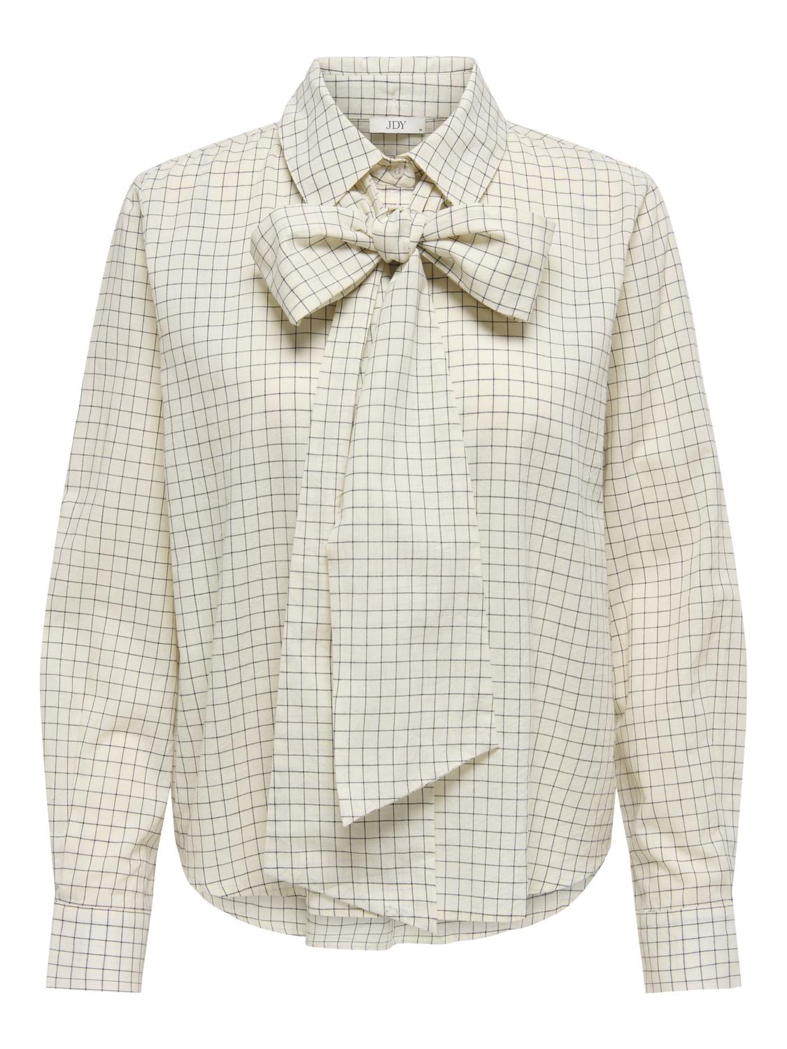 Jdycami L/s Bow Shirt Wvn Grå