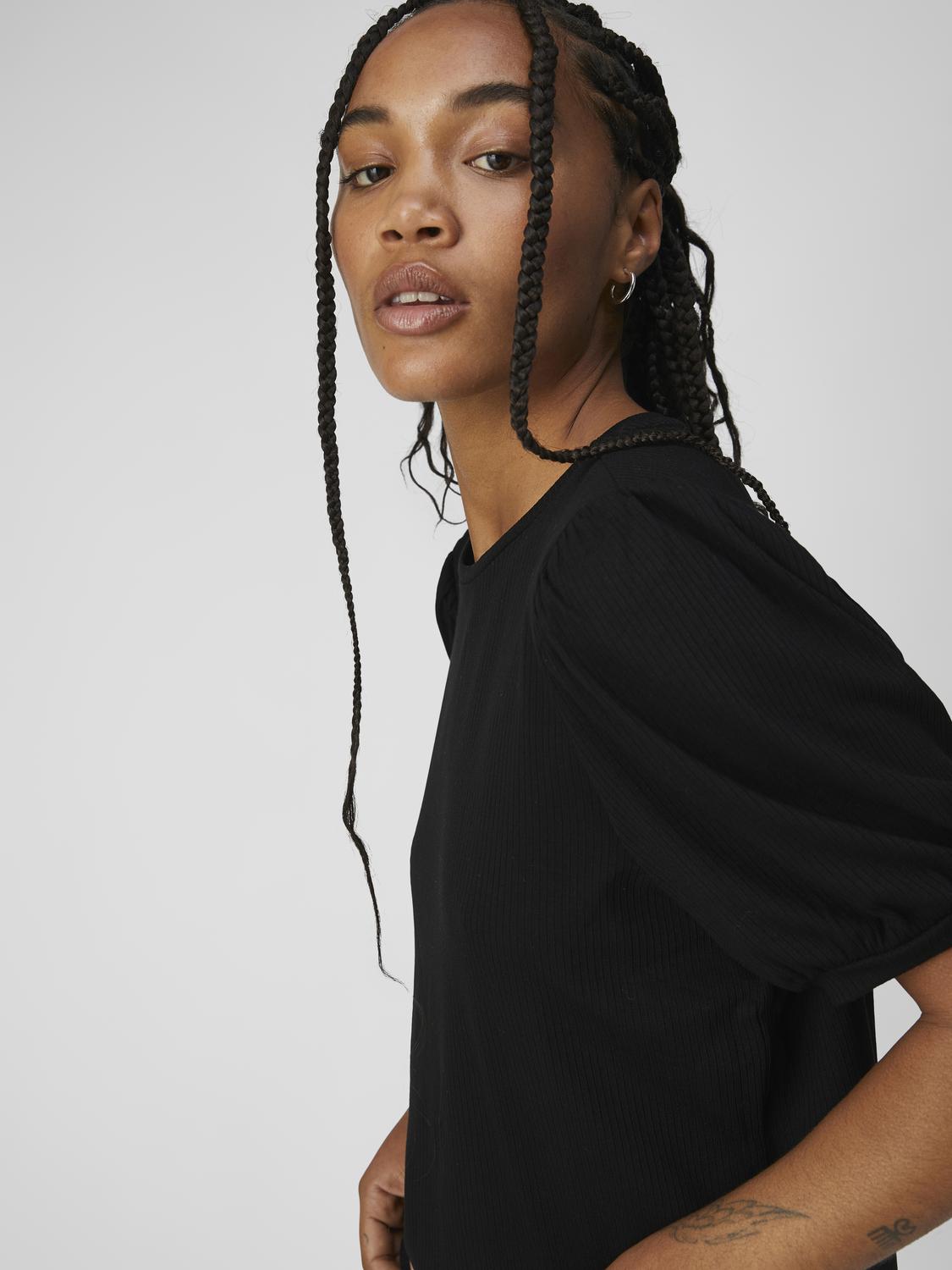 OBJJAMIE S/S TOP NOOS Sort