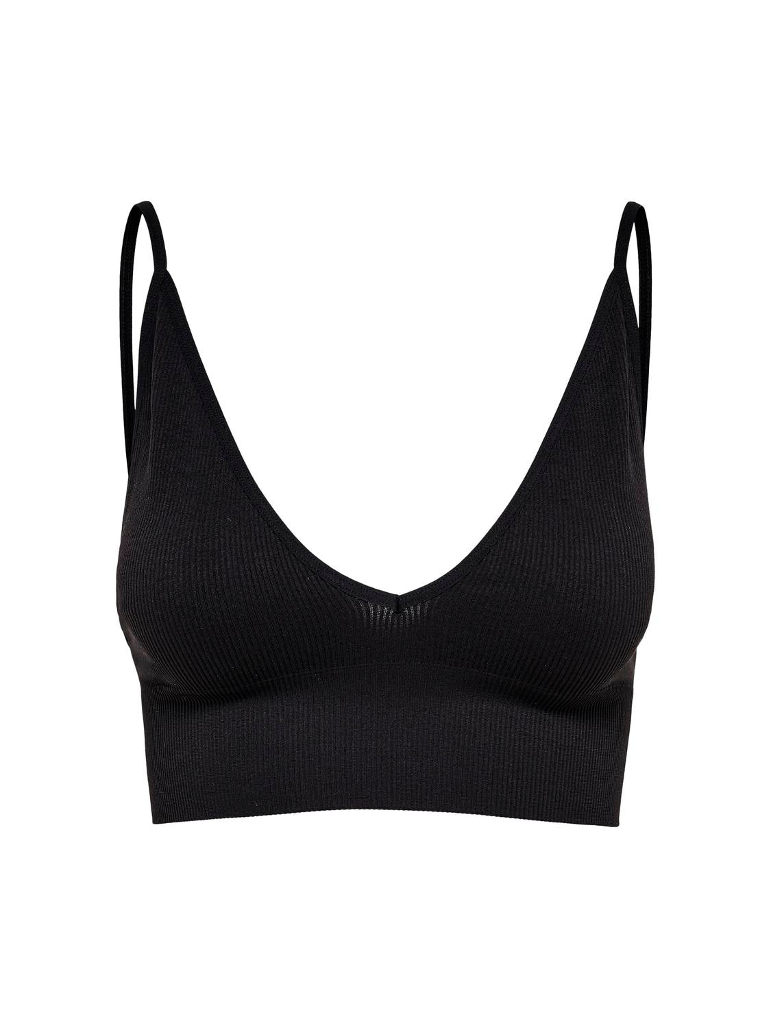Onlvicky Rib Seamless Vneck Top Noos Acc Sort