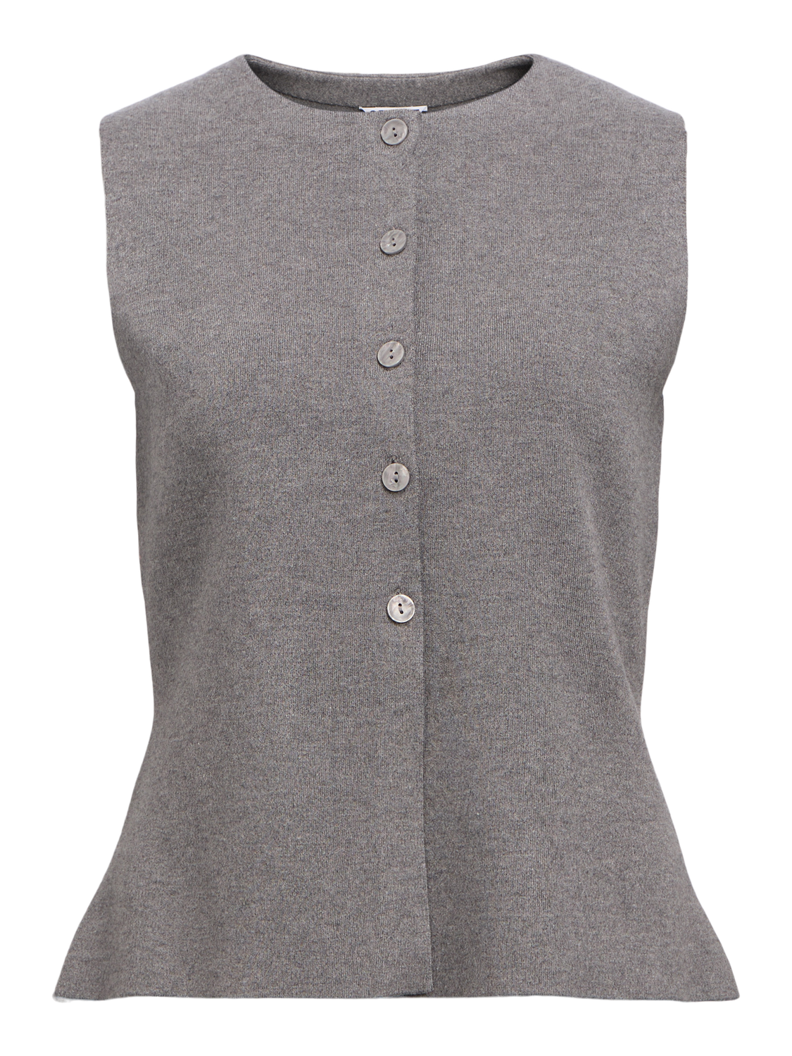 Objreynard Re Knit Vest Div Mellomgrå