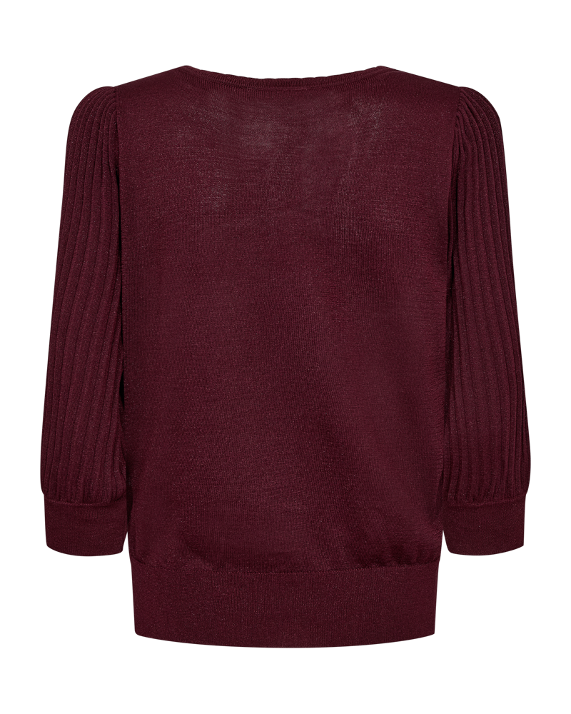 FQGLITTA-PULLOVER Burgunder
