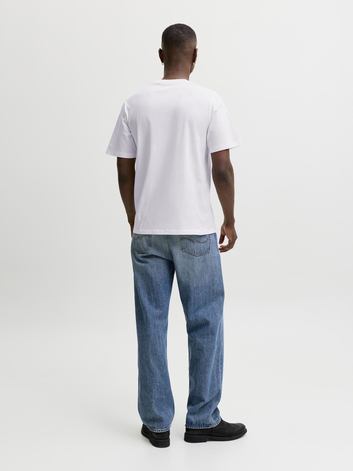 Jororganic Basic Tee Ss O-Neck Noos Hvit