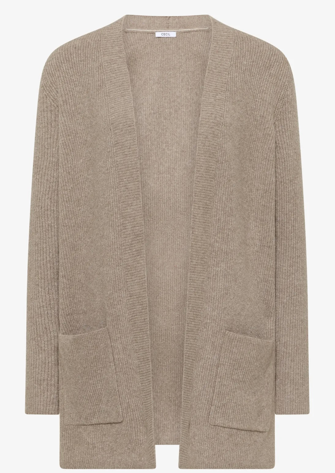 OPEN STRUCTURE CARDIGAN Beige
