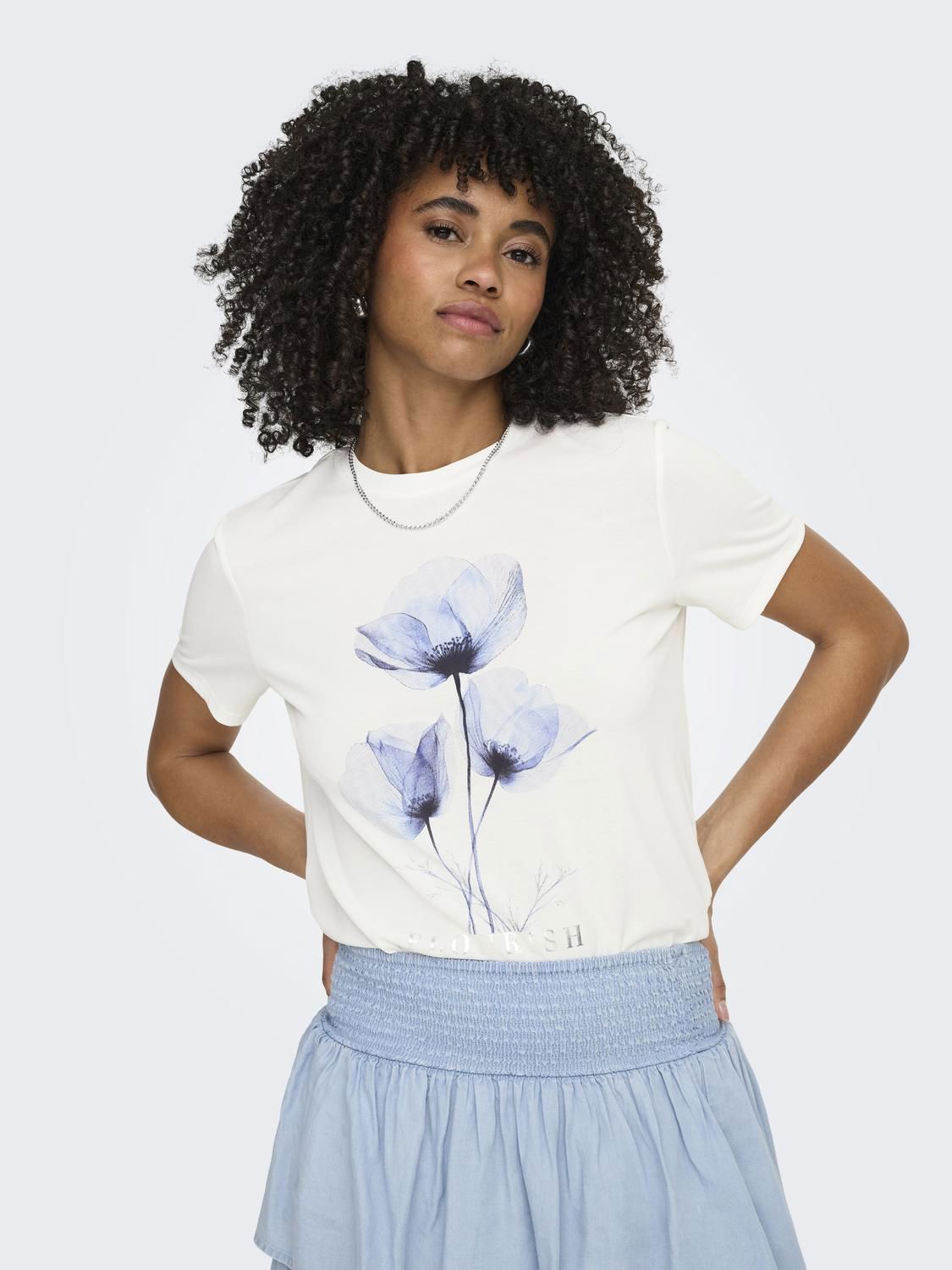 Onlfree Modal S/s Atelier Top Jrs Hvit