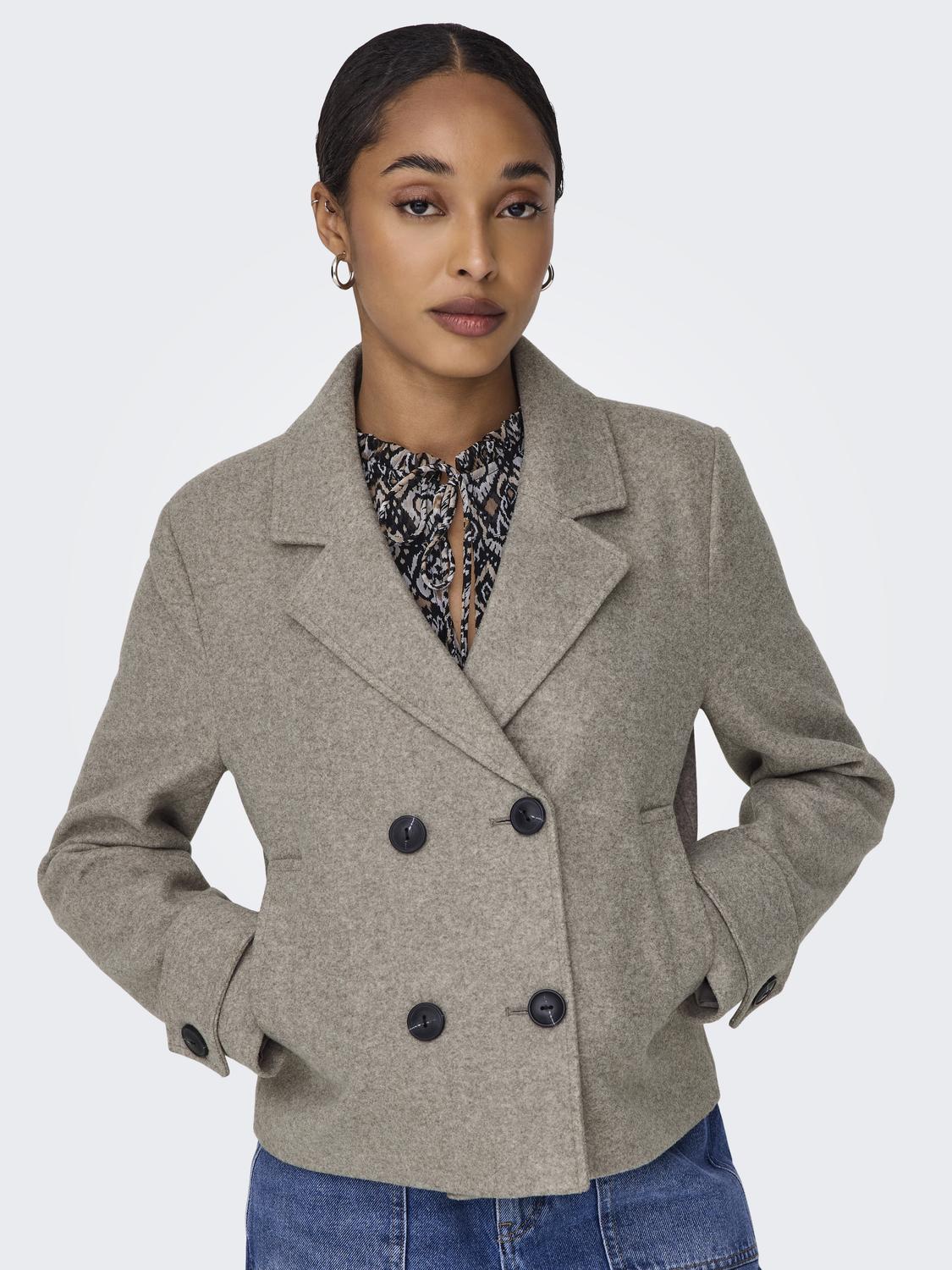 Onlfreja Life Short Db Jacket Otw Noos Mellombrun