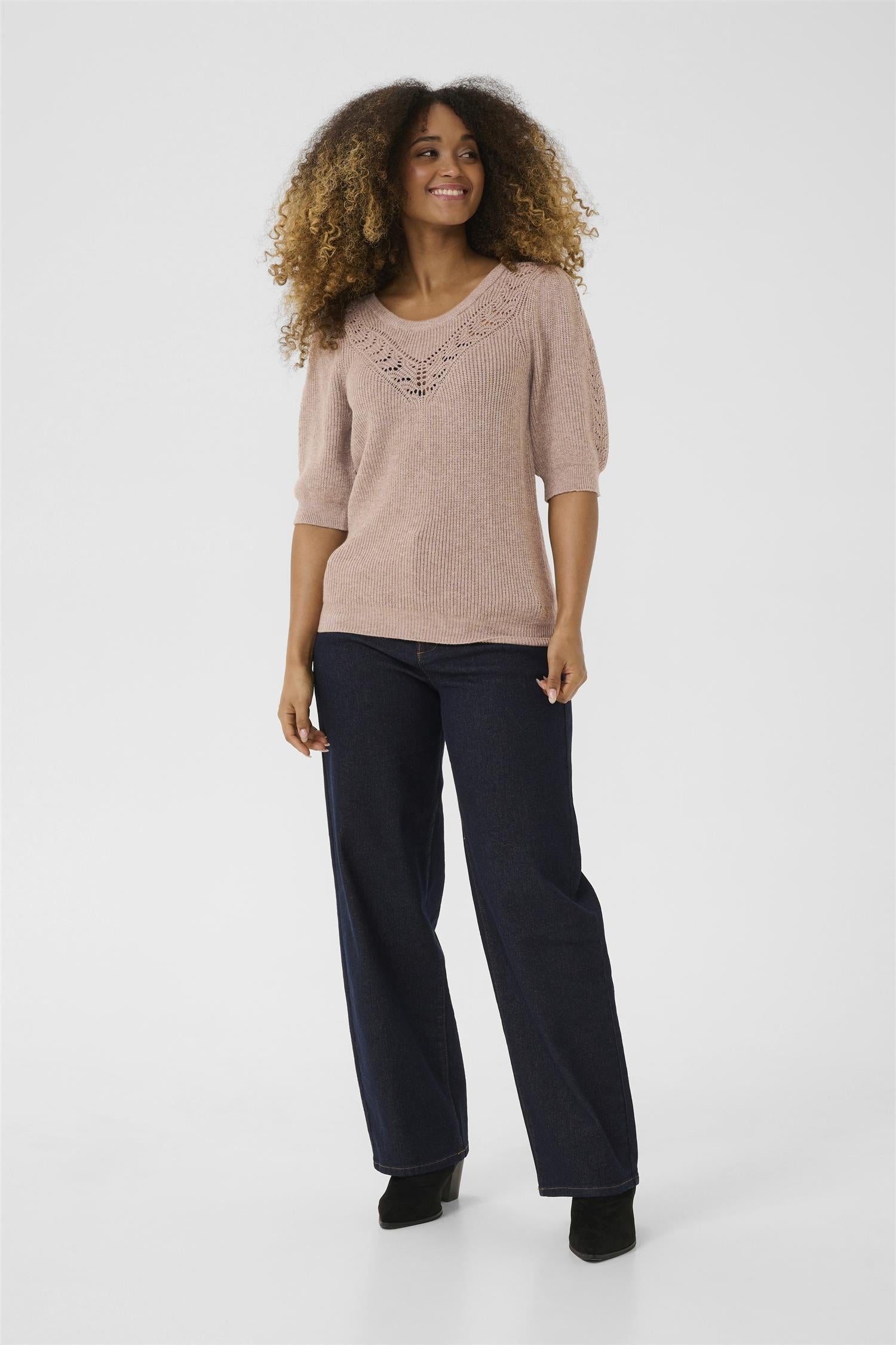Crdela Short Sleeve Pullover Fossil Melange