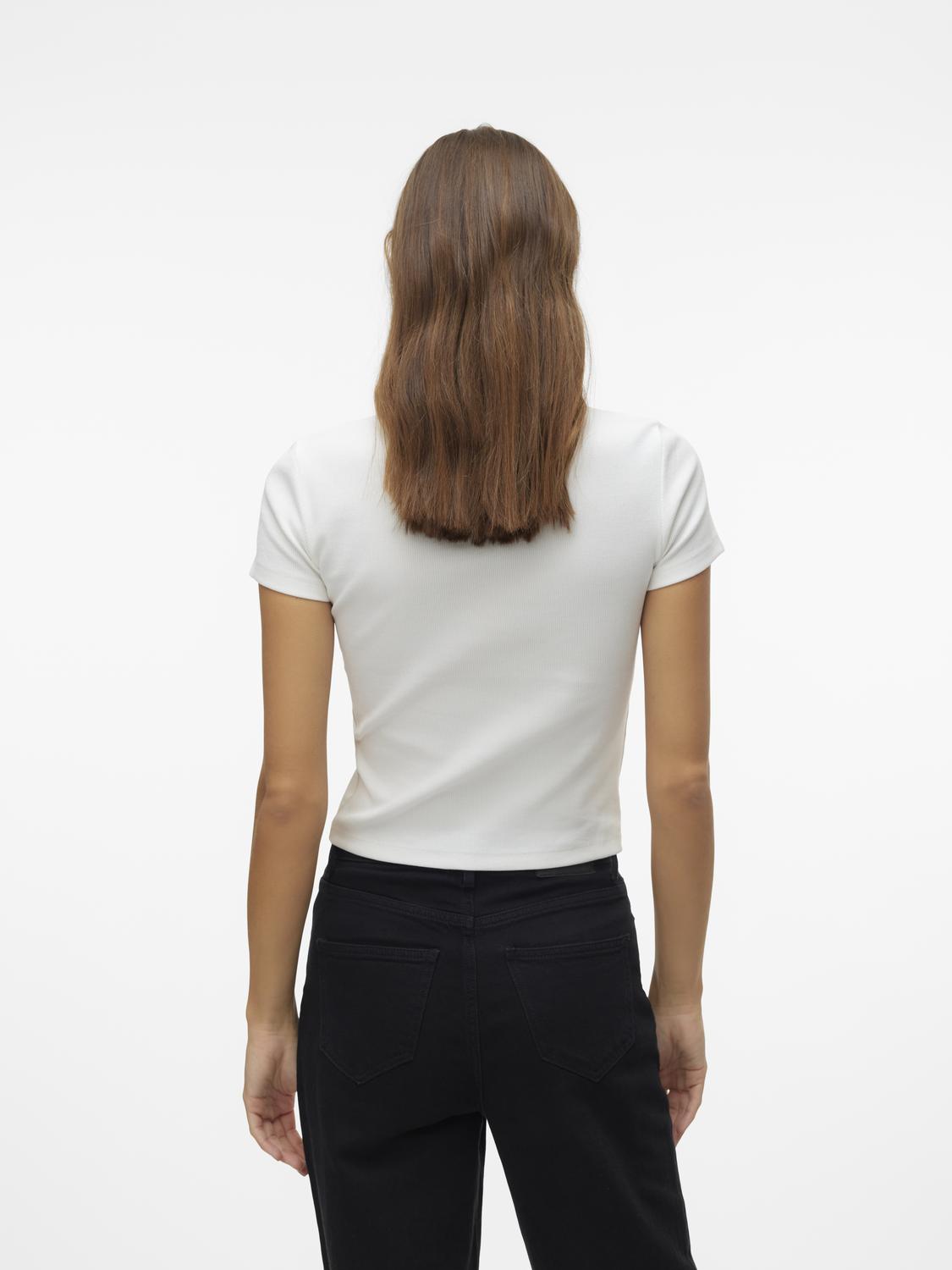 Vmchloe Ss Short Top Jrs Noos Klar Hvit