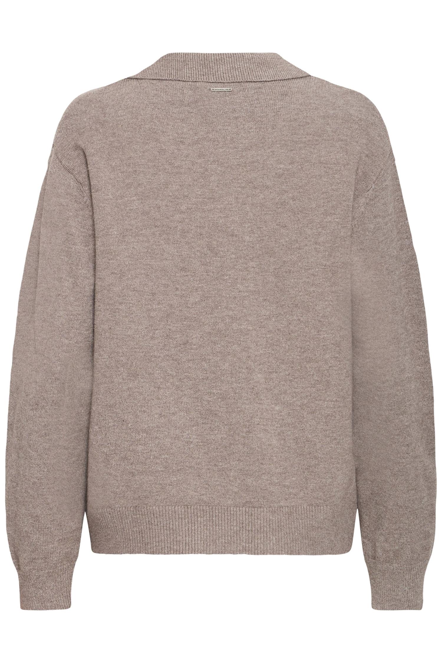 Pzsteffi Open Polo Pullover Brun