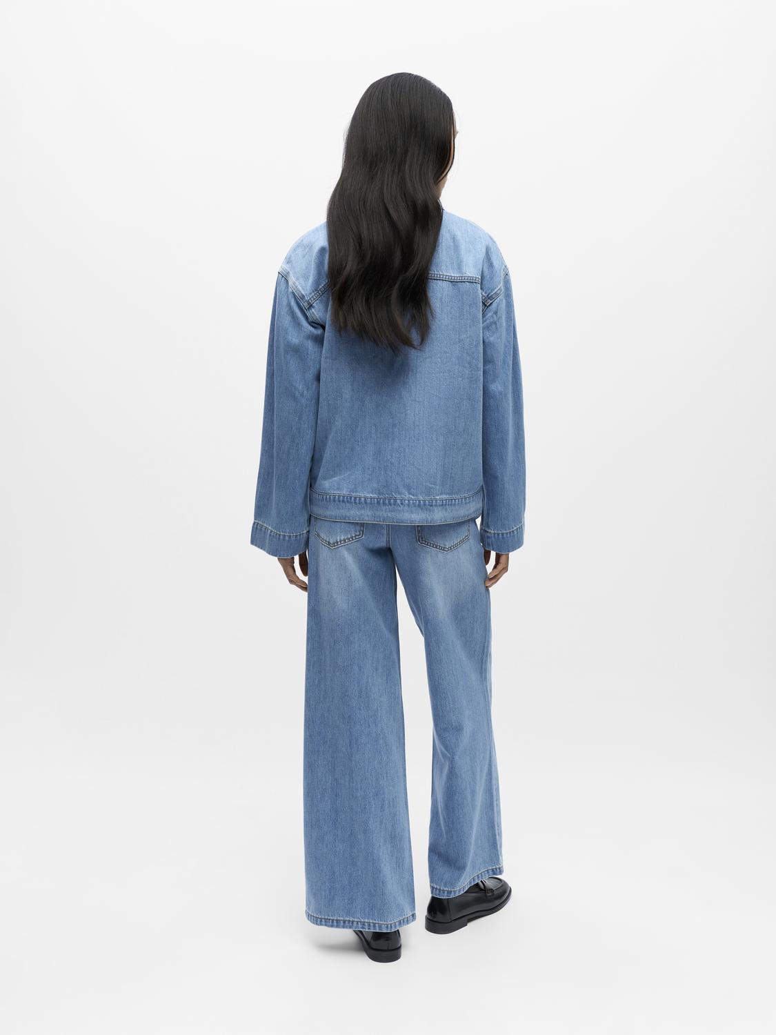 Objrosie Re L/s Overshirt Noos Blå