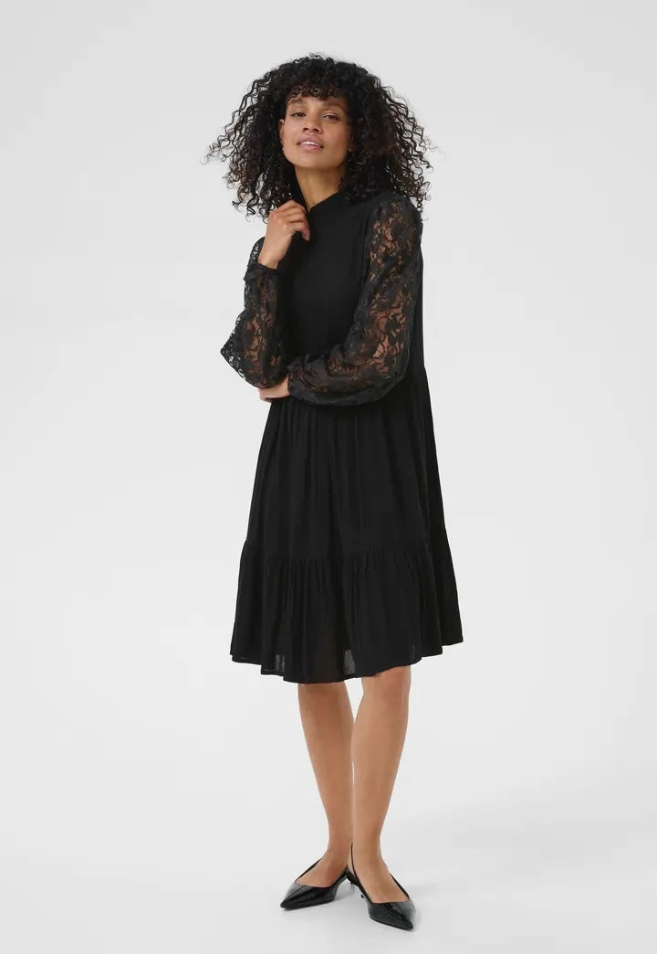 Kastine Amber Lace Dress Svart