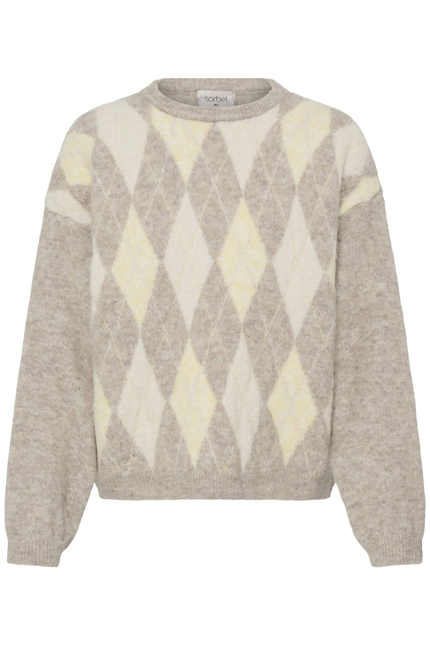 Sbargyle R Knit Blouse Gul