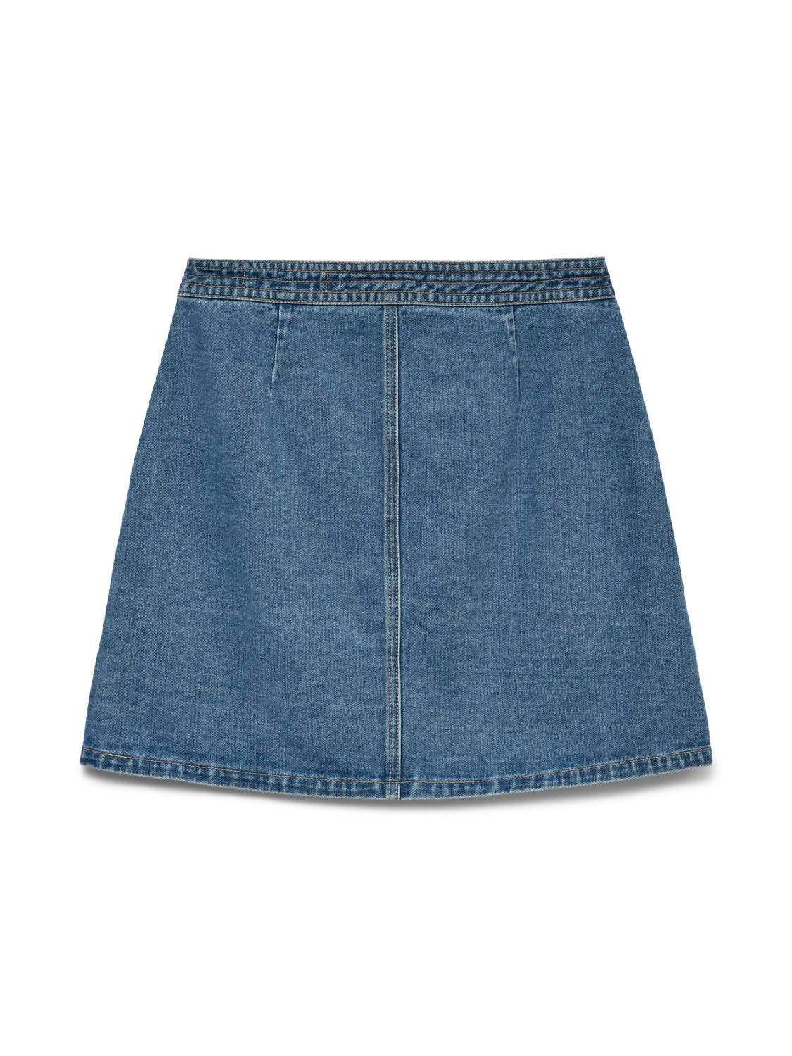Vmliza Mr Short Denim Wrap Skirt Ga Noos Blå