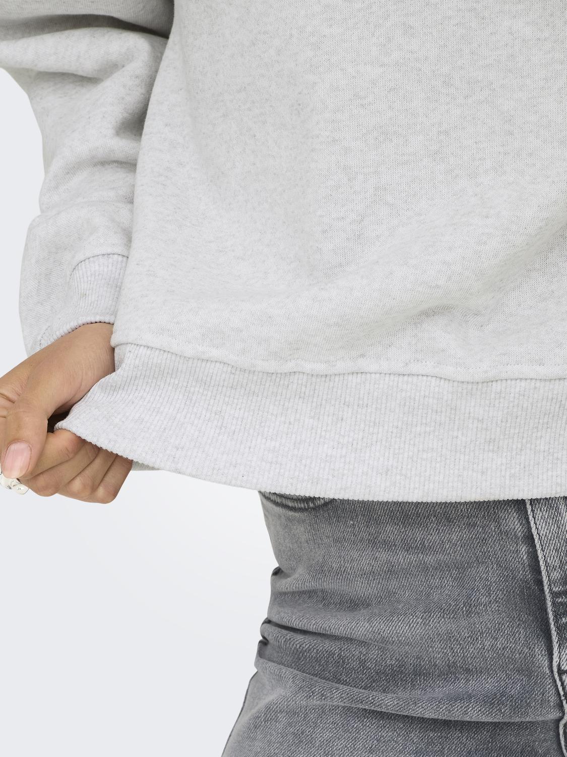 Onldaze L/s Crew Neck Swt Noos Lysegrå