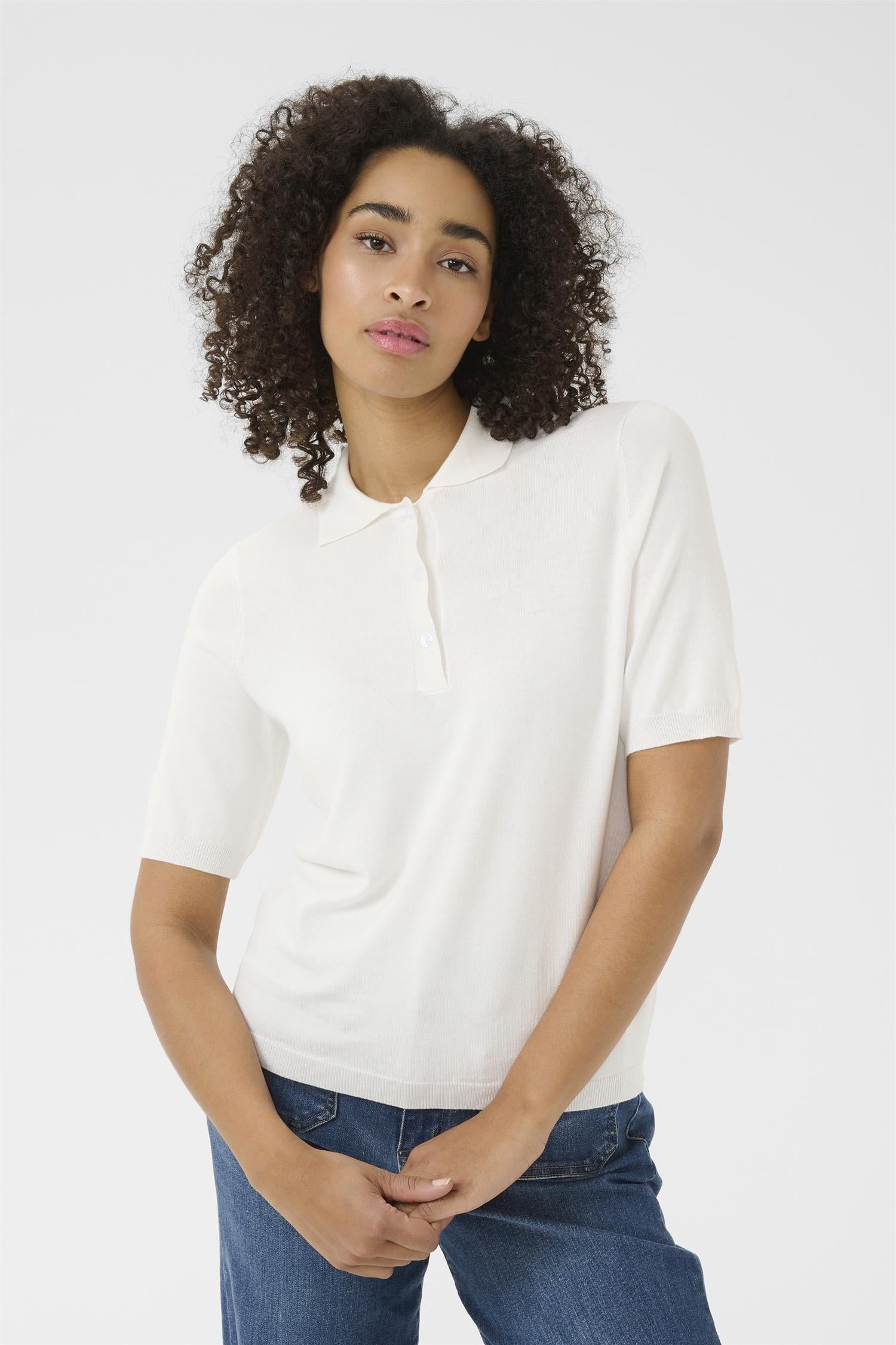 Kalizza Basic Polo Pullover Chalk