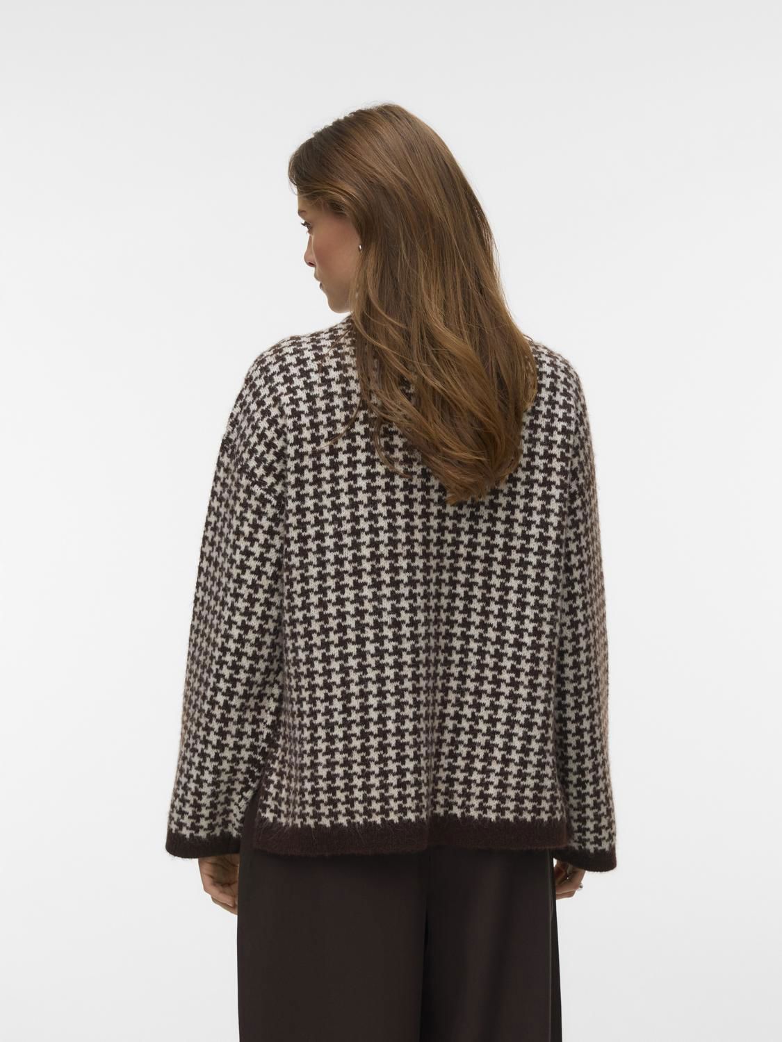Vmcomo Ls Funnelneck Pullover Prm Brun
