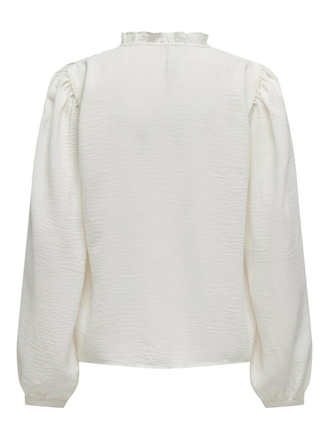 Jdyrachel Life L/s Pintuck Top Wvn Noos Hvit