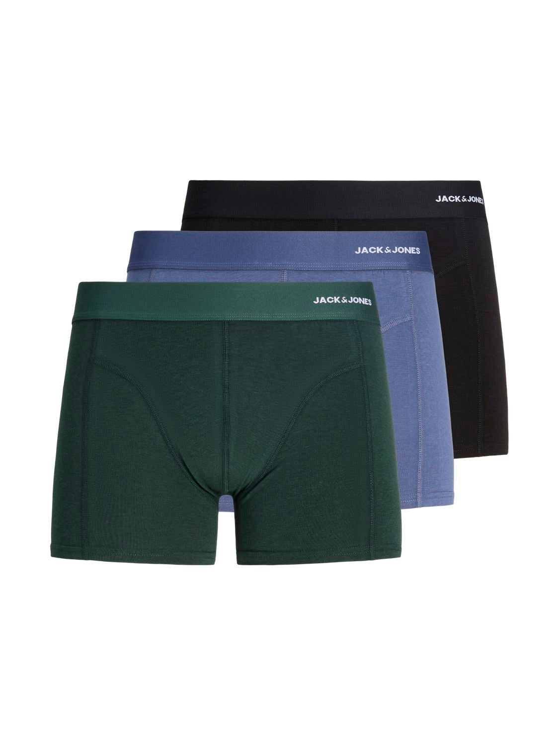 Jaccomo Solid Bamboo Trunks 3 Pack Sn Grønn