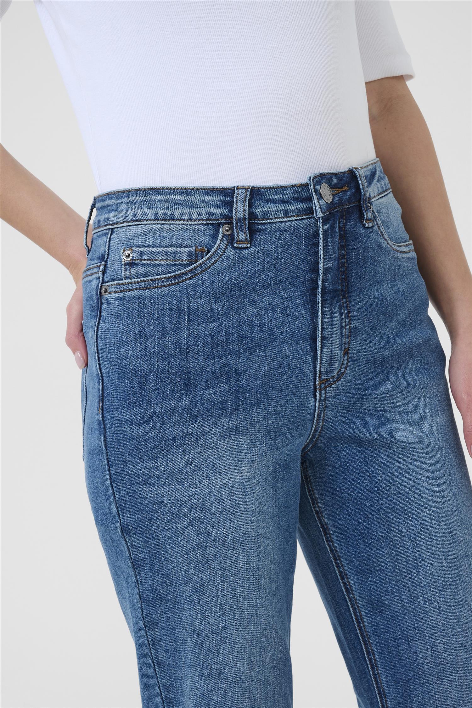 Kaforest Hw Slim Fit Jeans Blå