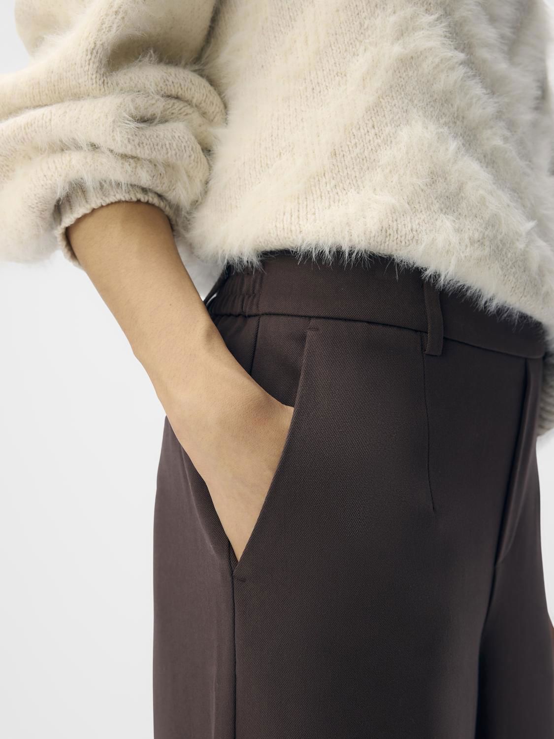 Objlisa Wide Pant Noos Brun