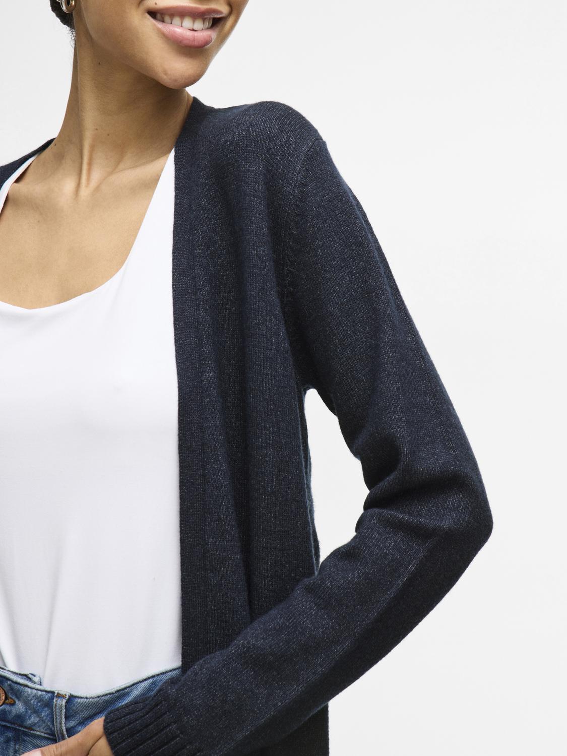 Viril Open L/s Knit Cardigan - Noos Mellomblå
