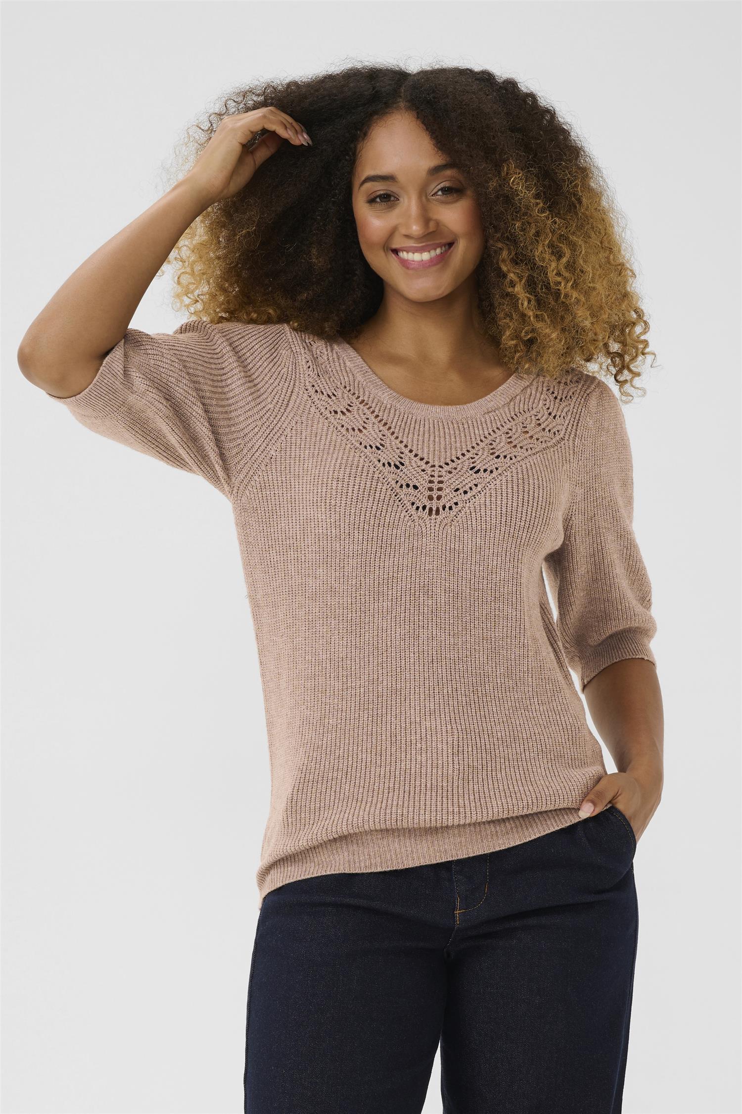 Crdela Short Sleeve Pullover Fossil Melange