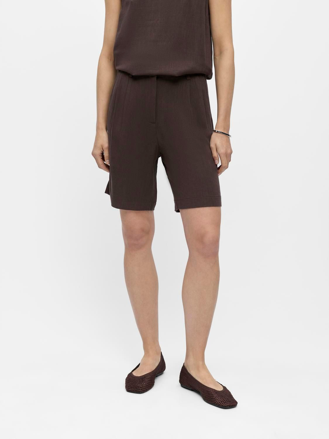Objsanne Mw Lo Shorts Noos Brun