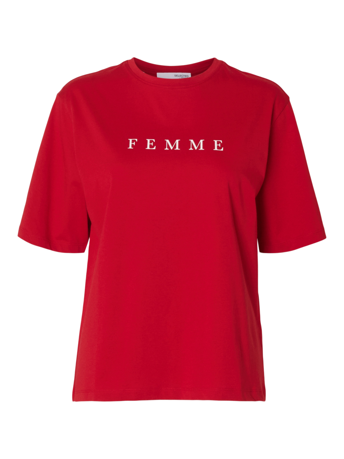 Slfvilja Ss Printed Tee W Noos Mellomrød