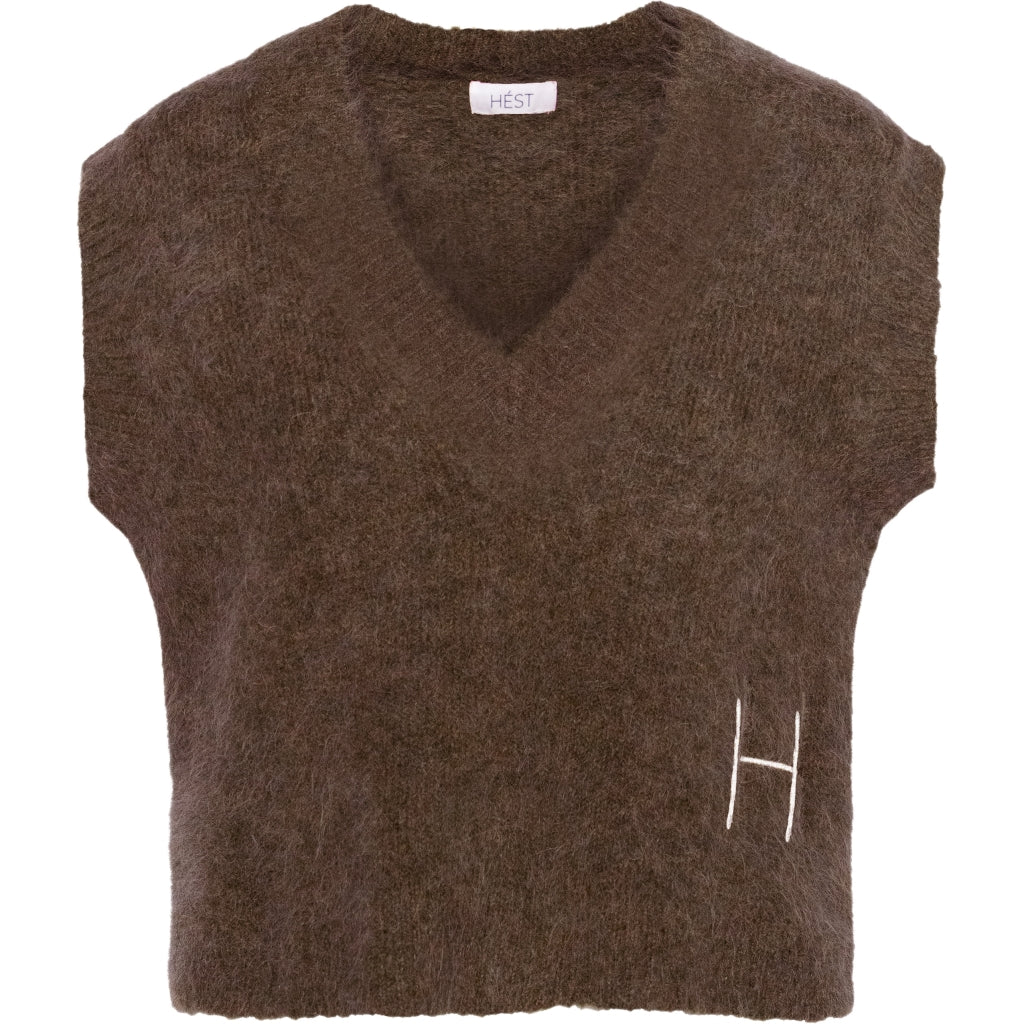 Pernille vest Brun