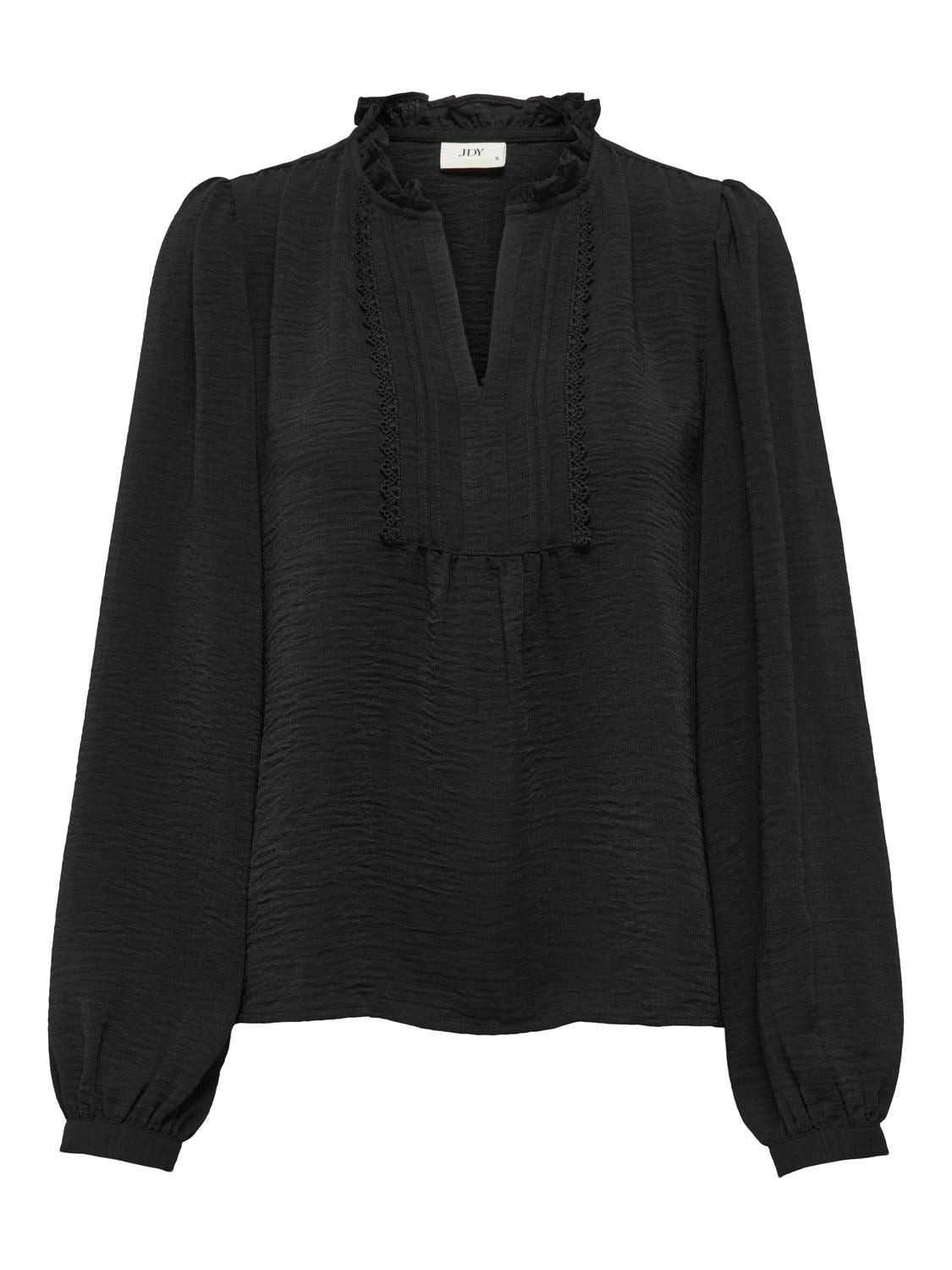Jdyrachel Life L/s Pintuck Top Wvn Noos Sort