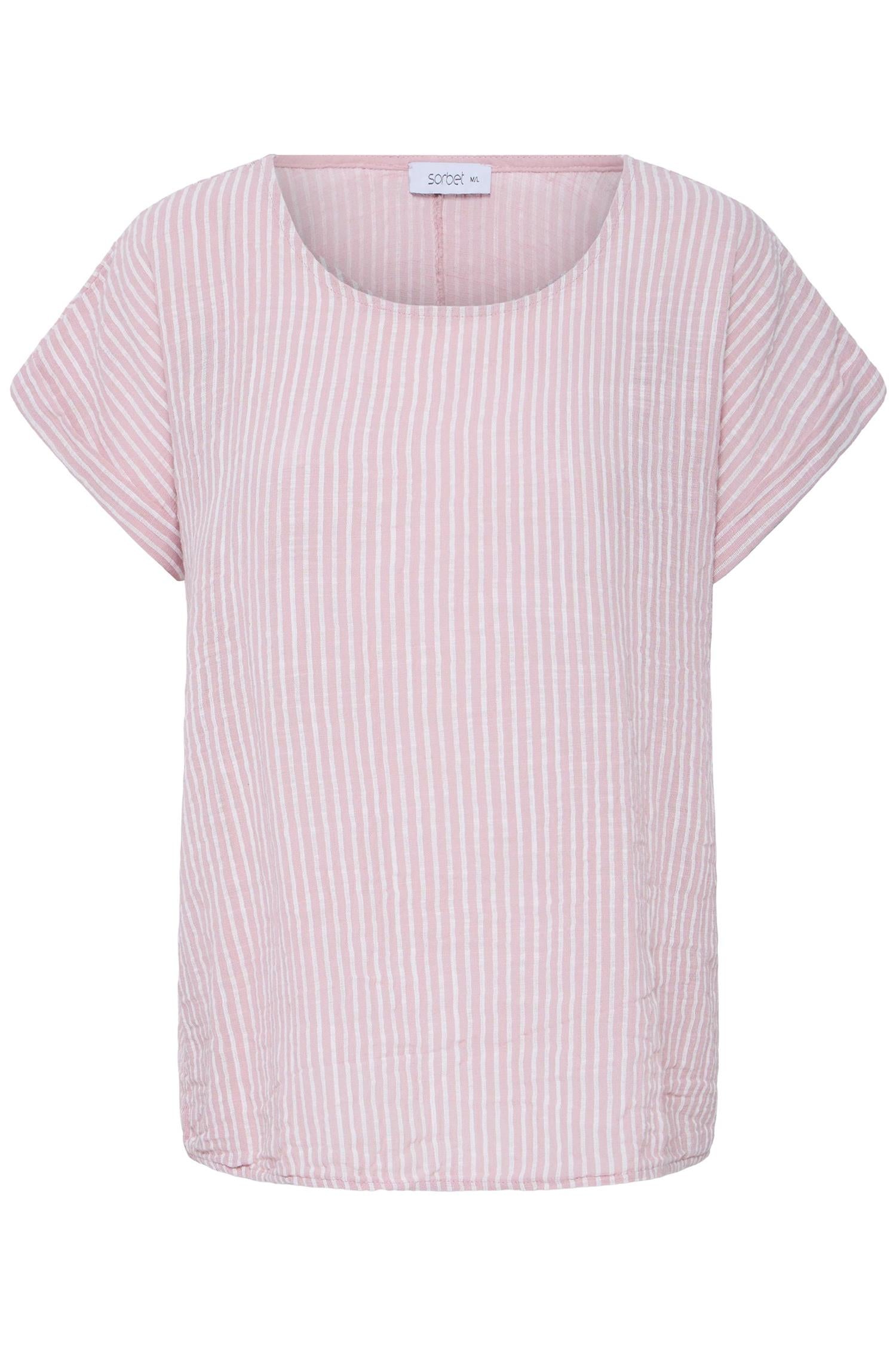 Sbxalexa Ss Stripe Tee Beige