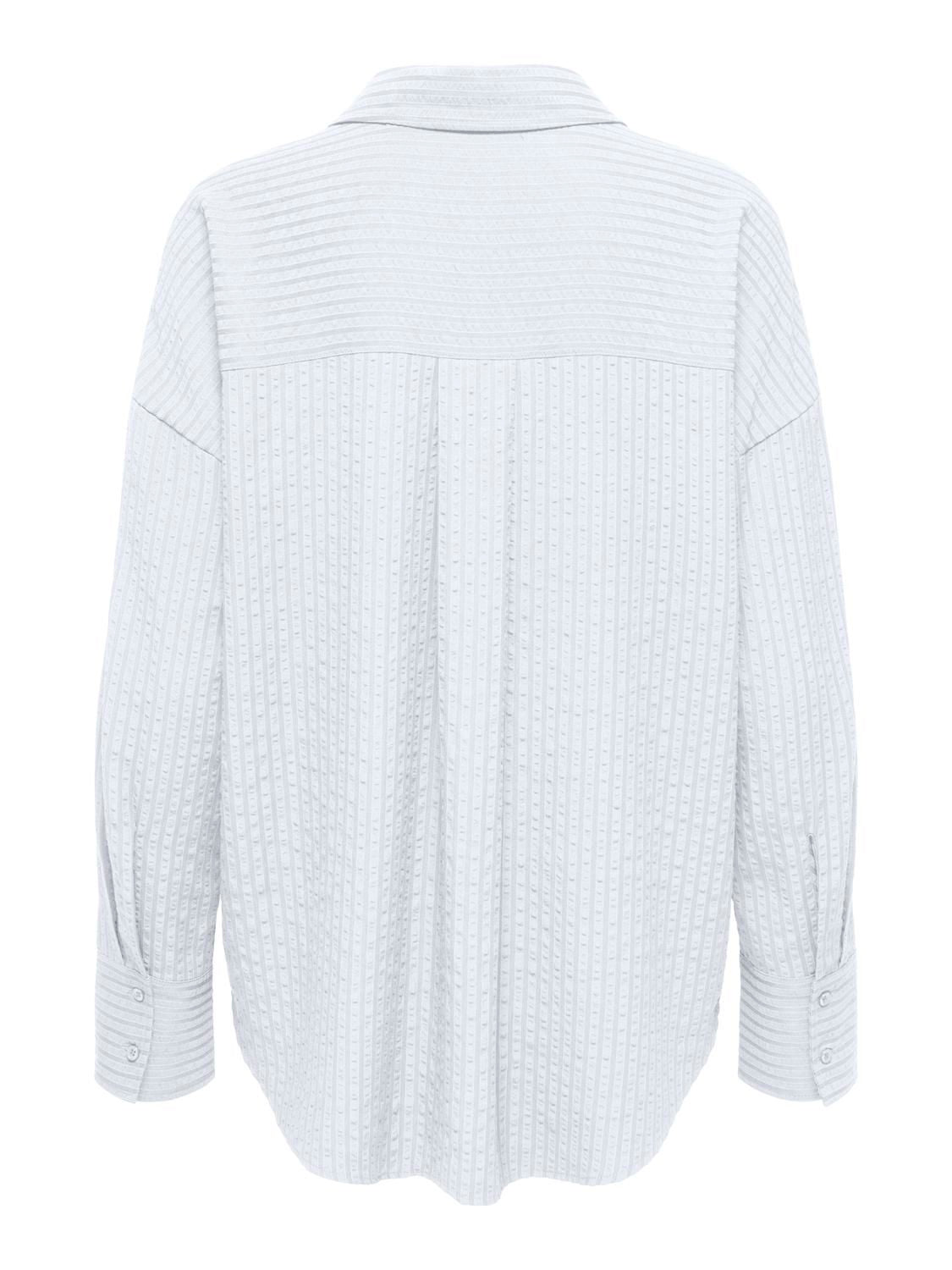 Onloregon Bari L/s Shirt Wvn Hvit