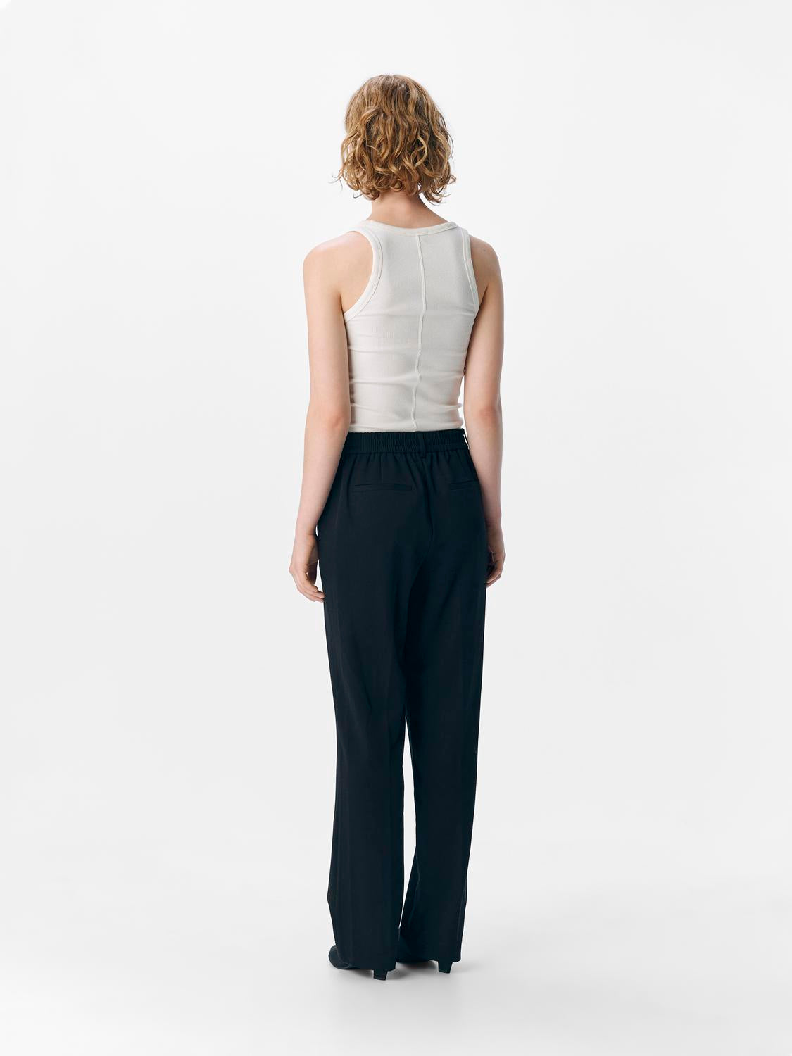 Objlisa Mw Straight Pant Noos Sort