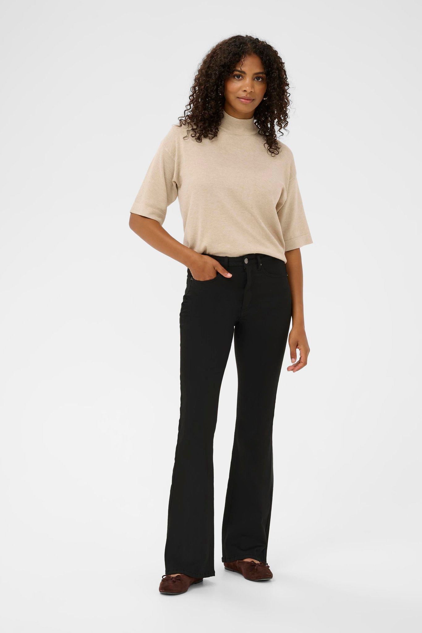 Kaforest Hw Slim Fit Jeans Sort