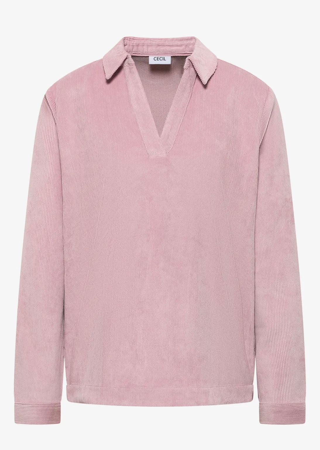 CORDUROY SPLITNECK BLOUSE Lys Rosa