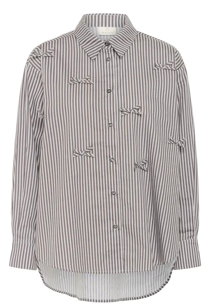 Kamarianne Shirt Grey/White Stripe