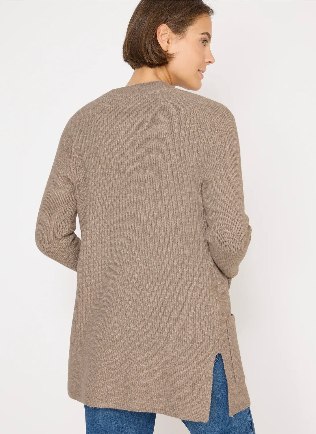OPEN STRUCTURE CARDIGAN Beige