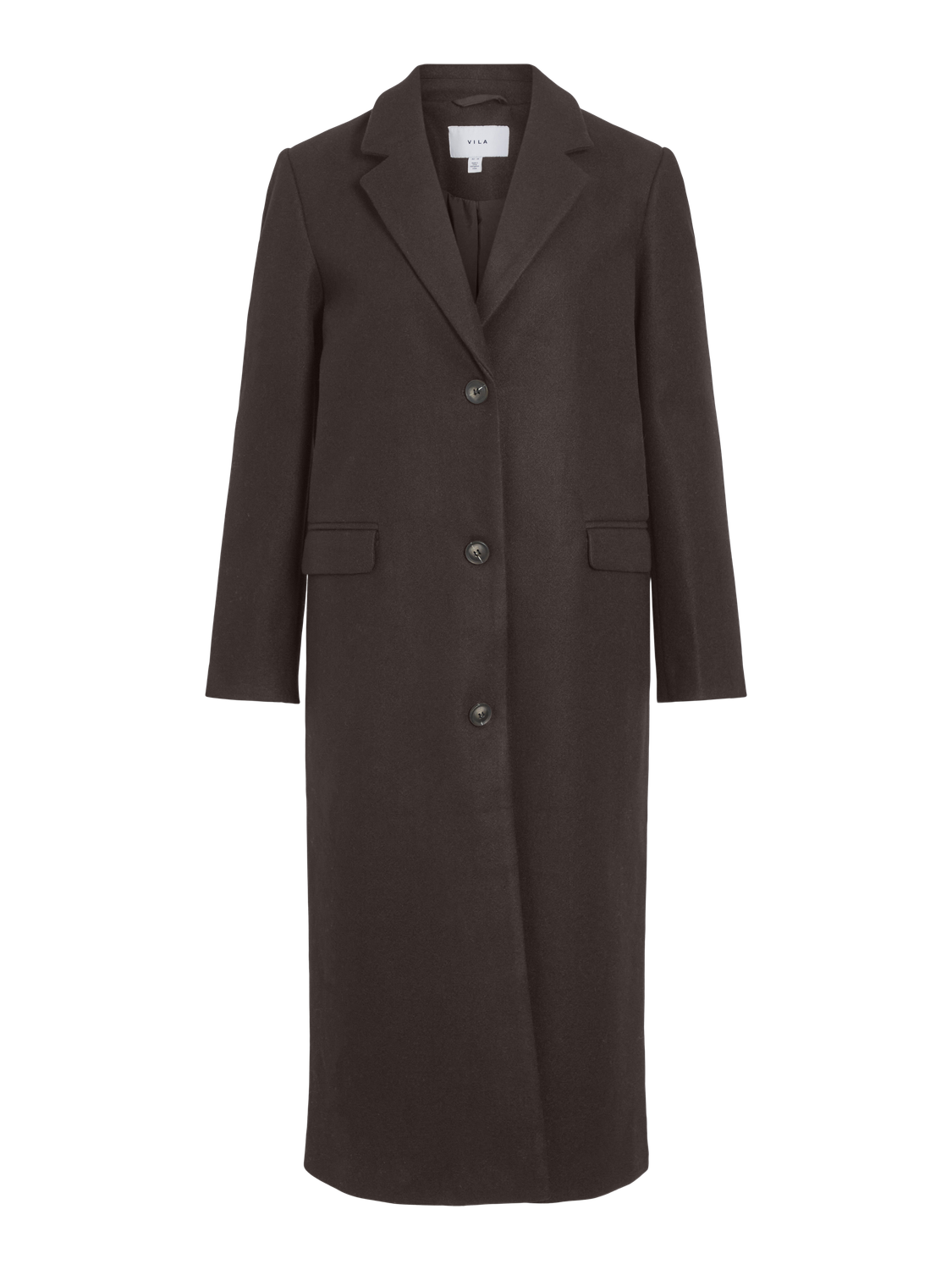 Visolo L/s Coat - Noos Mørkebrun