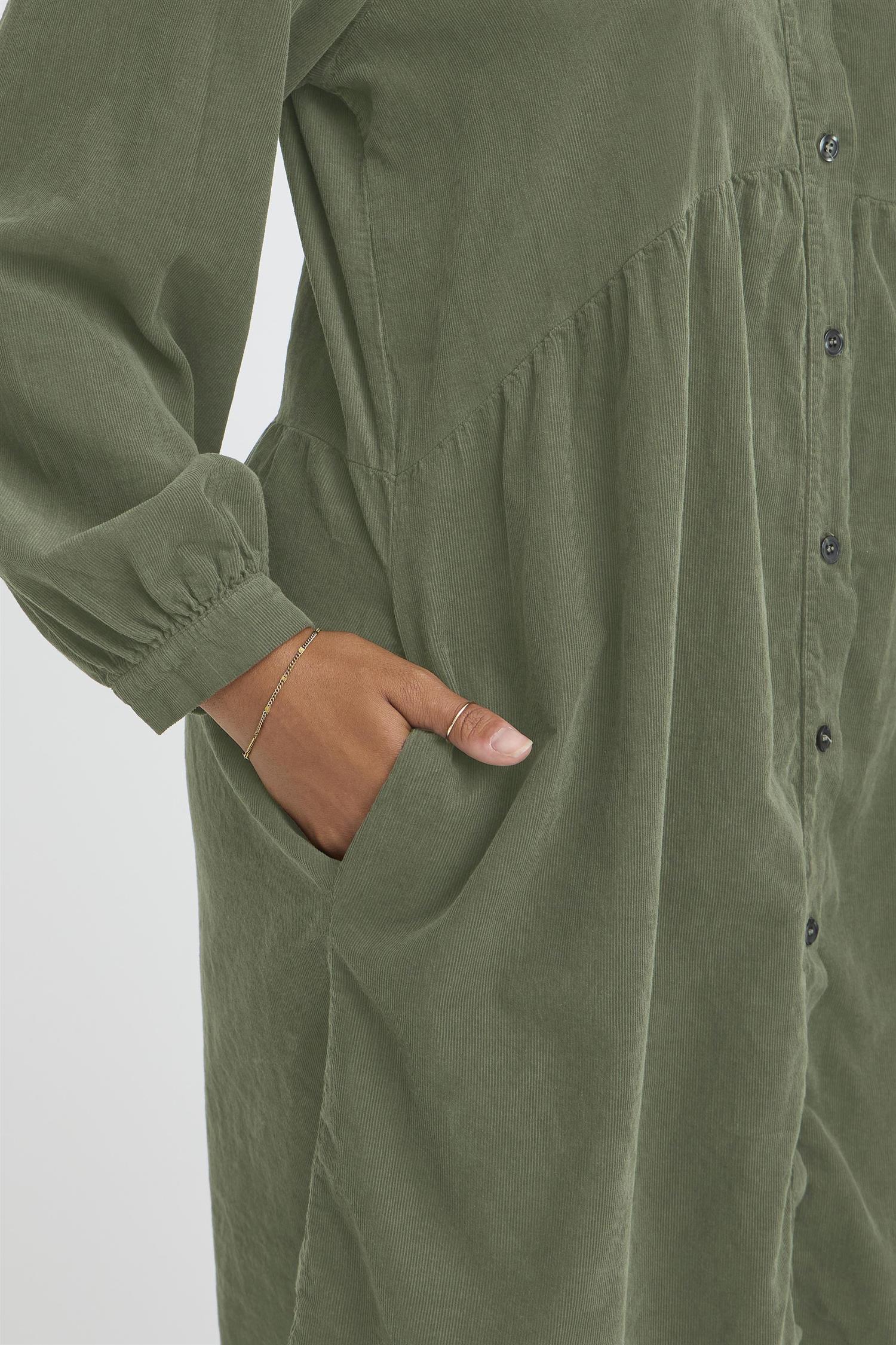 Sbladycord Dress Grønn