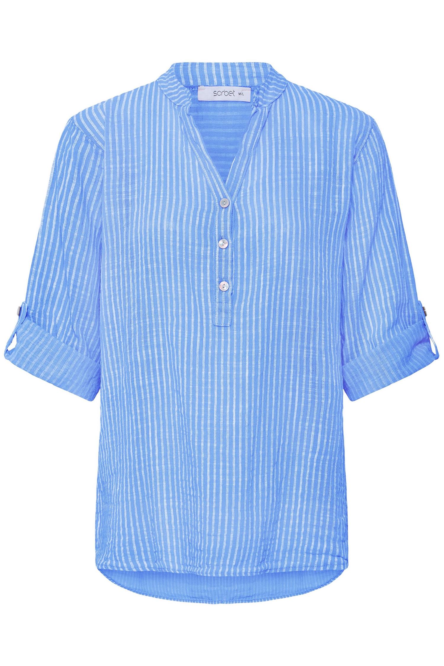 Sbxalexa Stripe Blouse Blå