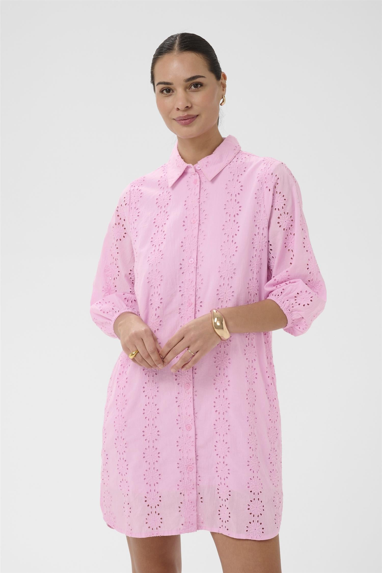 Kadona Shirt Dress Rosa