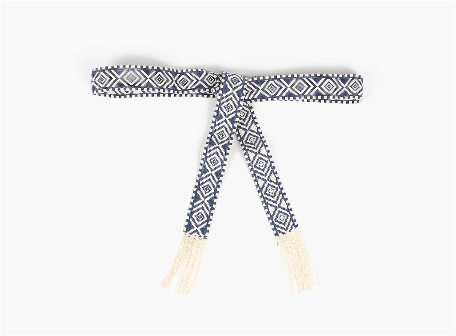 MANZINI Knytebelte med Frynser Marine