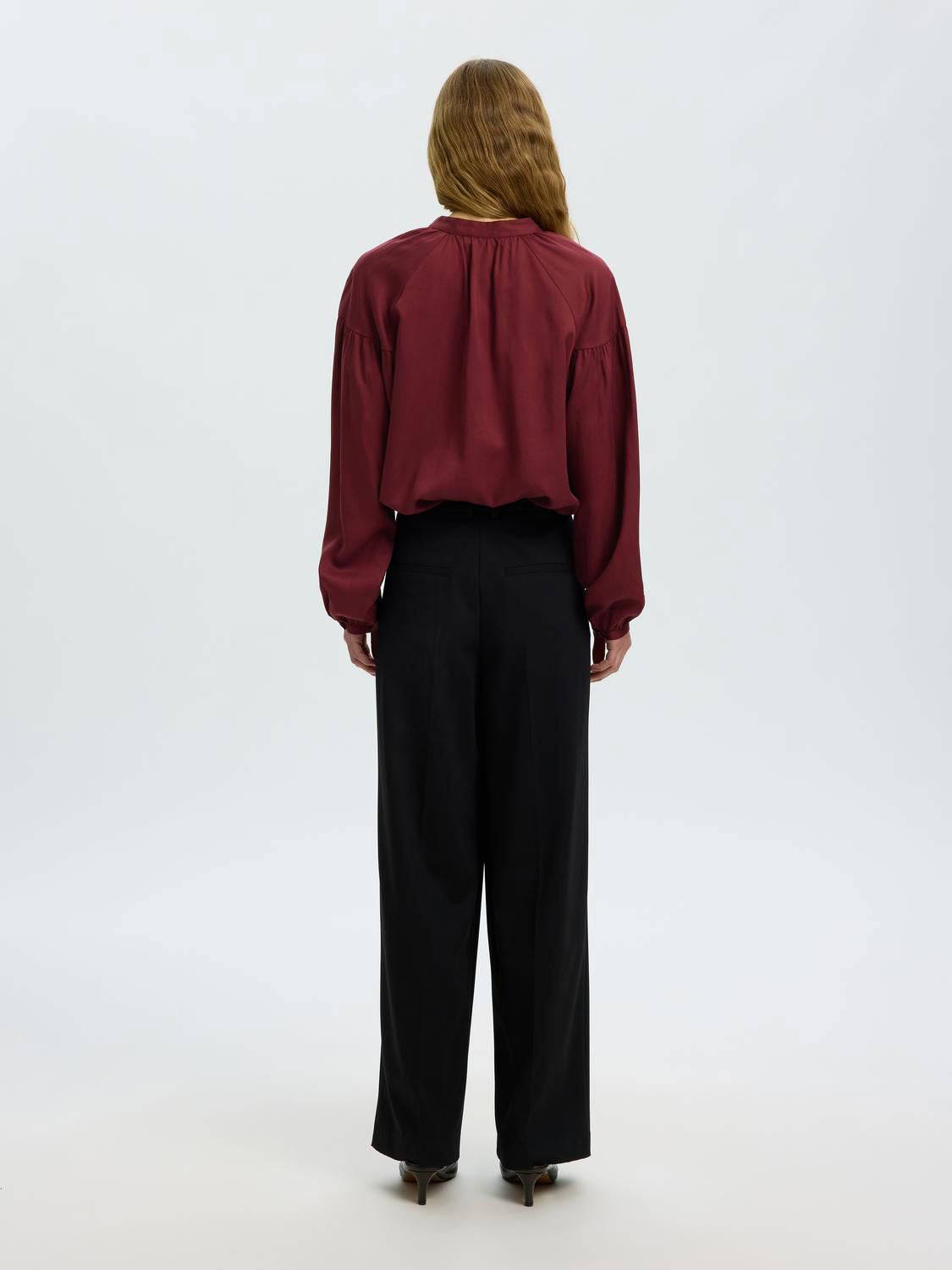 Slwdonna Ls Shirt Noos Burgunder