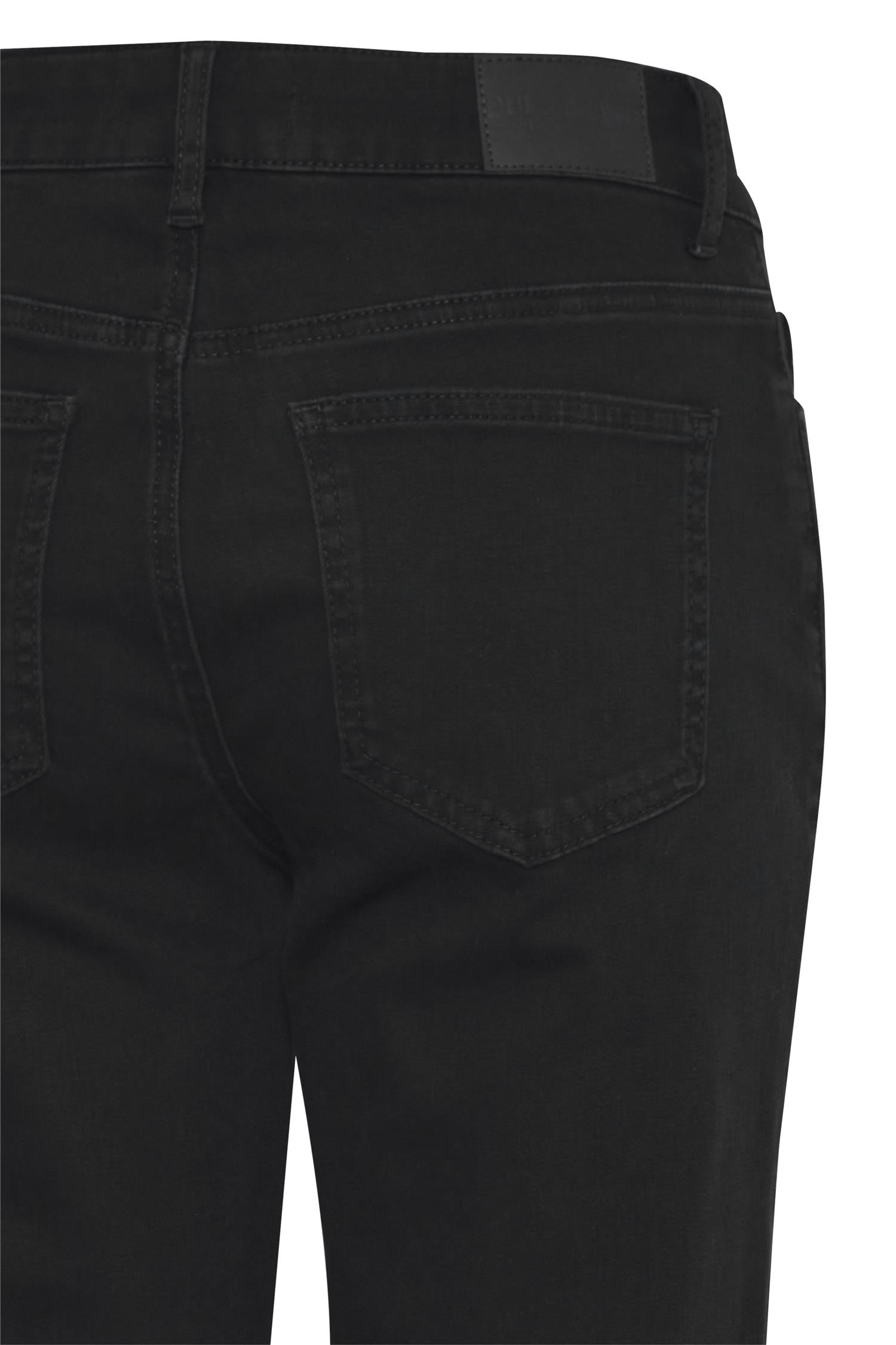 Pzemma Hw Jeans Medium Straight Leg Sort