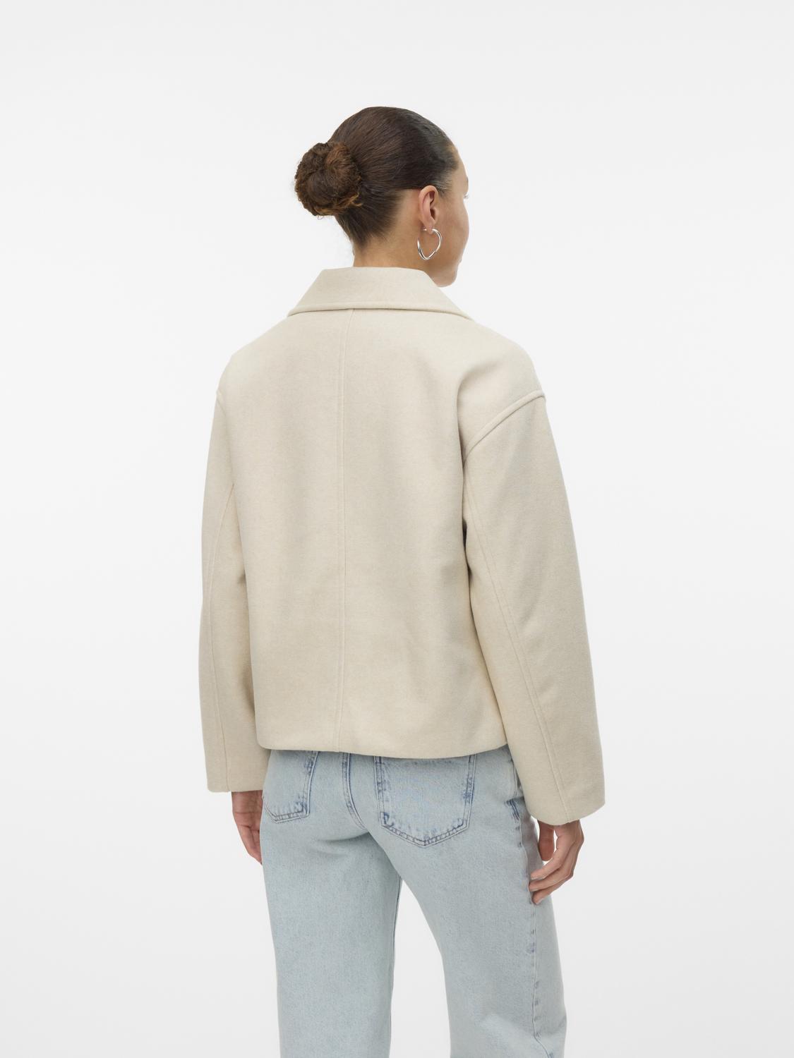 Vmvinceline Short Jacket Noos Lysegrå