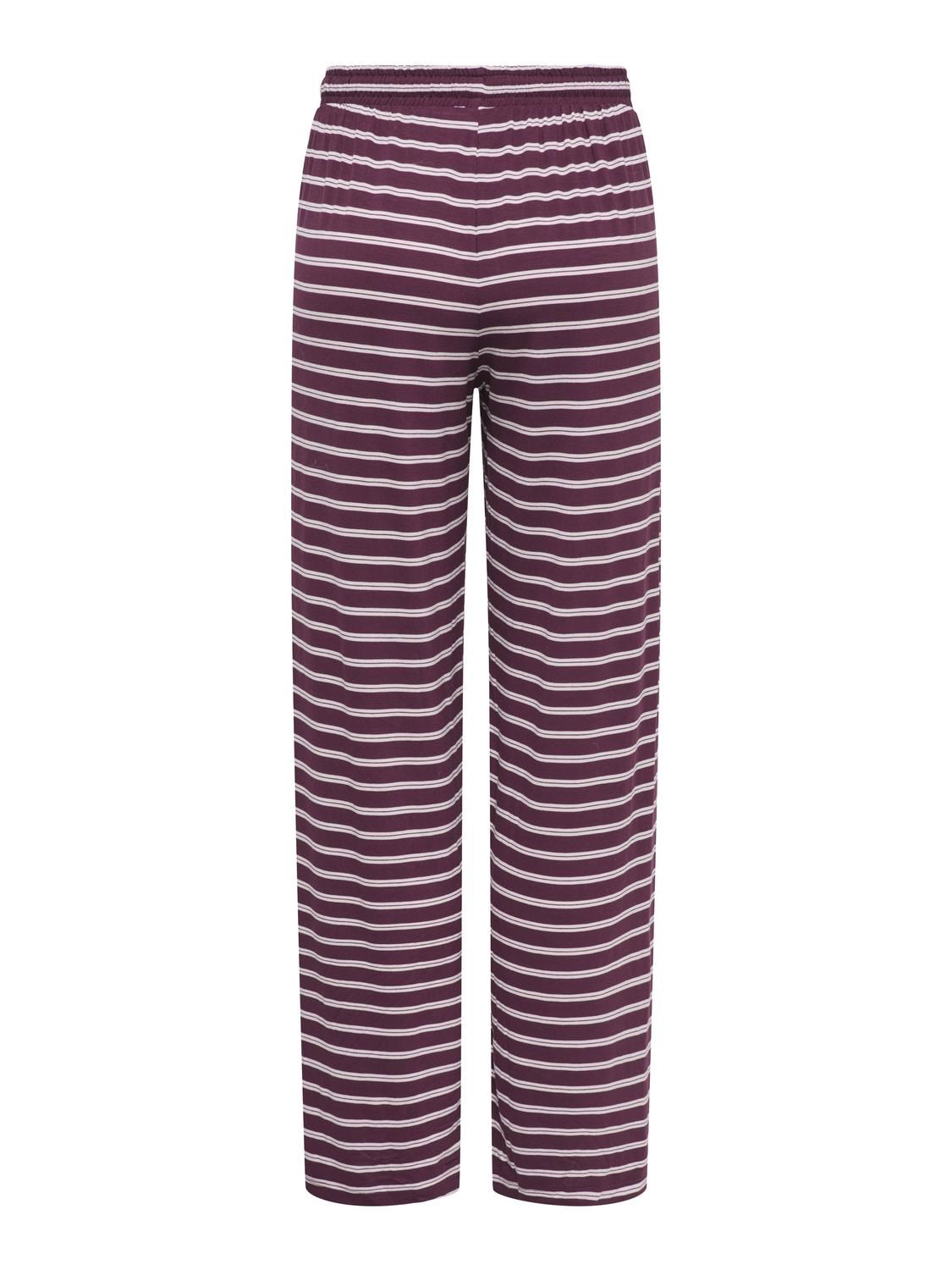 Onlnina Long Aop Pants Jrs Burgunder