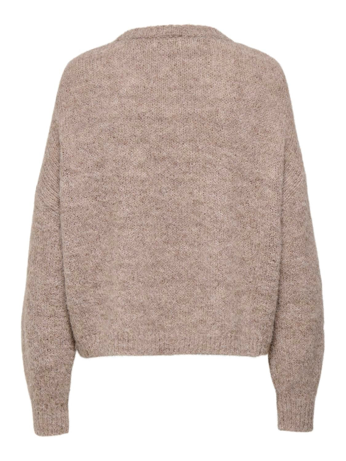 Jdyzoey Ella L/s On Stitch Pullover Knt Beige