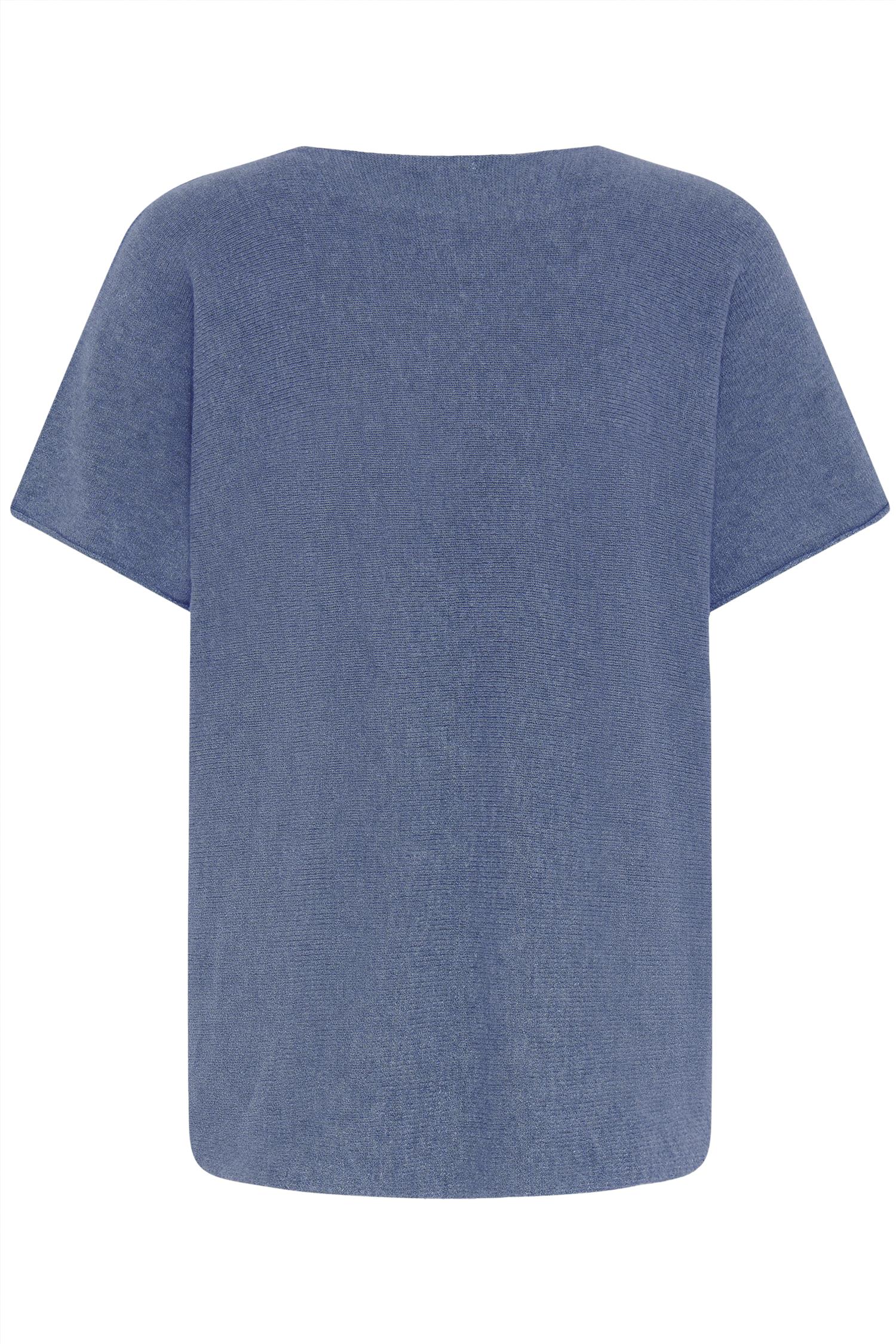 Sbinnova Half Sl Knit Blouse Blå