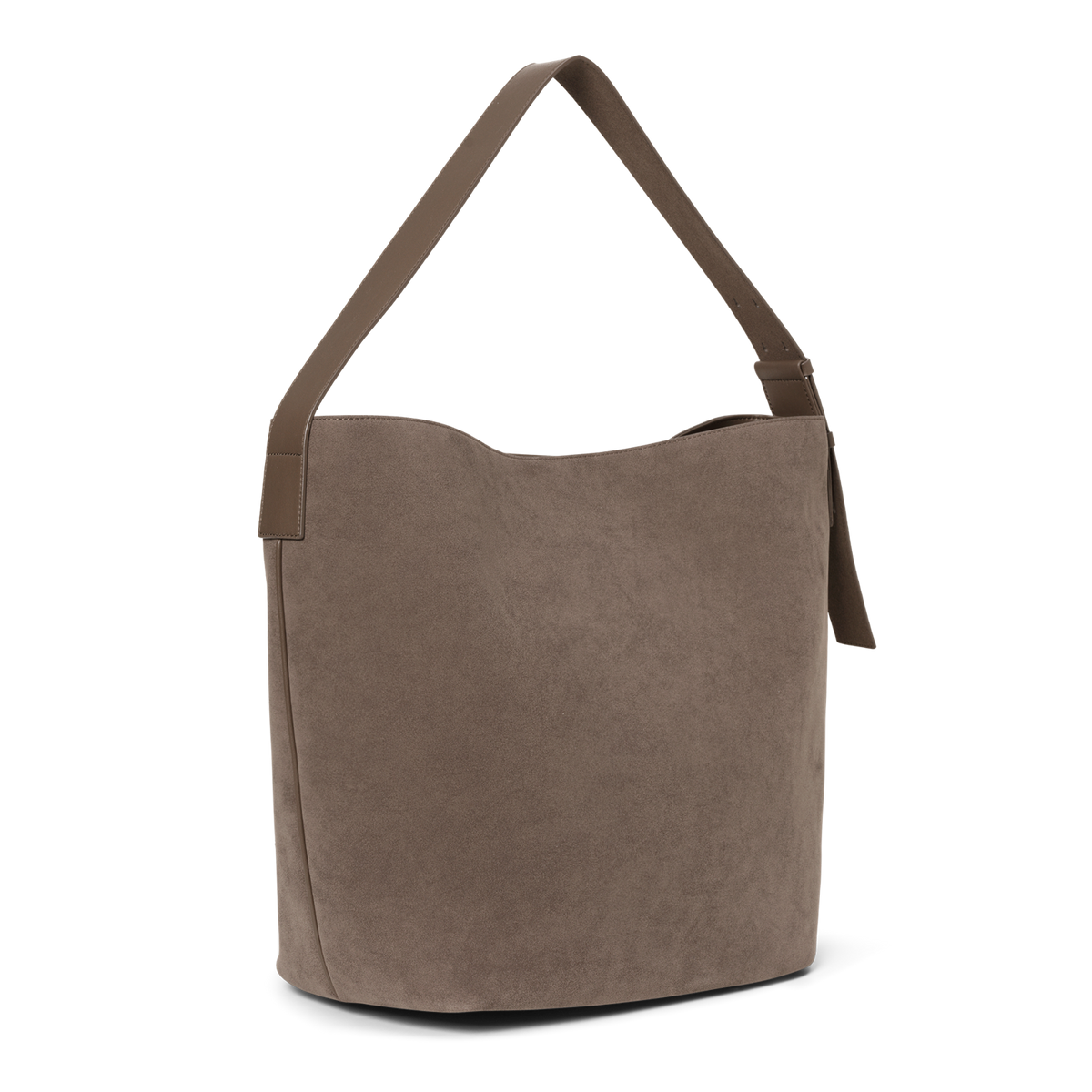 Day Imitation Suede Tote Brun